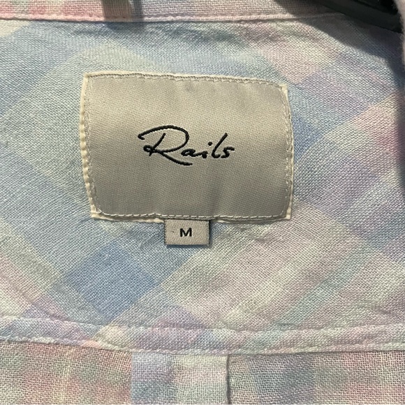 Rails Linen/Rayon Charli Check Button-Front Shirt - Picture 15 of 16